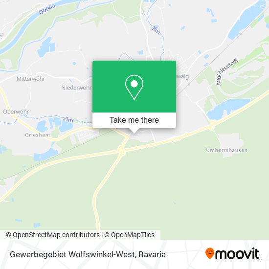 Gewerbegebiet Wolfswinkel-West map