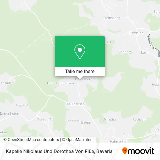 Карта Kapelle Nikolaus Und Dorothea Von Flüe