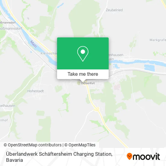 Карта Überlandwerk Schäftersheim Charging Station