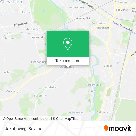 Карта Jakobsweg