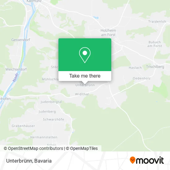 Карта Unterbrünn