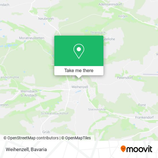 Weihenzell map