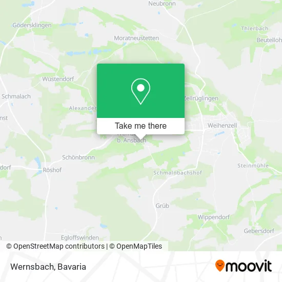 Карта Wernsbach