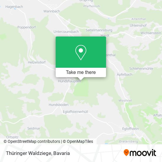 Thüringer Waldziege map