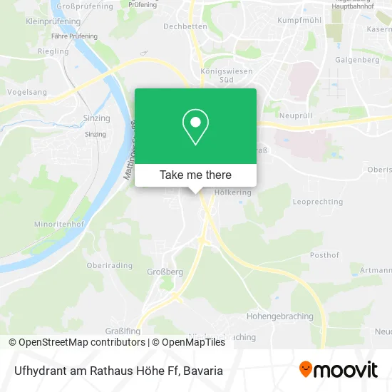 Карта Ufhydrant am Rathaus Höhe Ff
