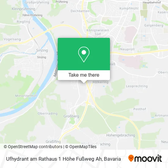 Карта Ufhydrant am Rathaus 1 Höhe Fußweg Ah