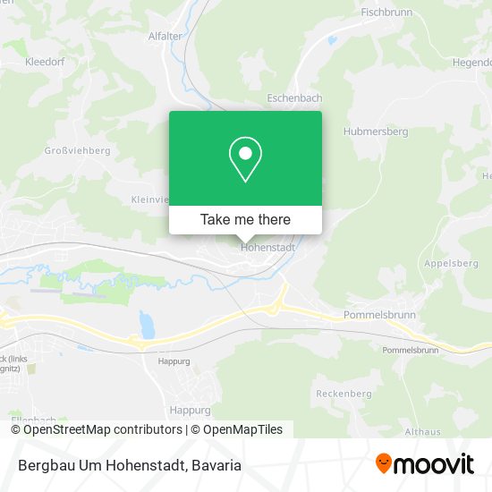 Bergbau Um Hohenstadt map