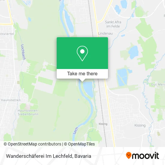 Карта Wanderschäferei Im Lechfeld