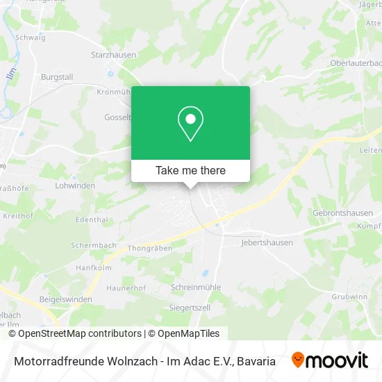 Карта Motorradfreunde Wolnzach - Im Adac E.V.