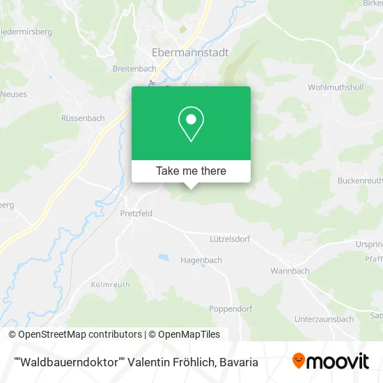 Карта ""Waldbauerndoktor"" Valentin Fröhlich