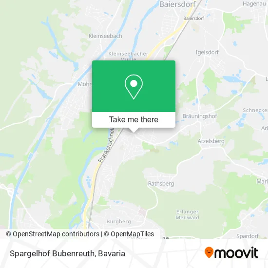 Карта Spargelhof Bubenreuth