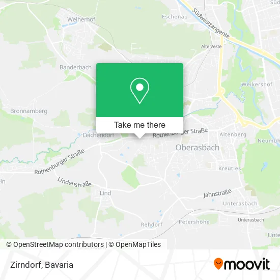 Карта Zirndorf
