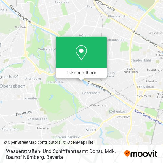 Wasserstraßen- Und Schifffahrtsamt Donau Mdk, Bauhof Nürnberg map