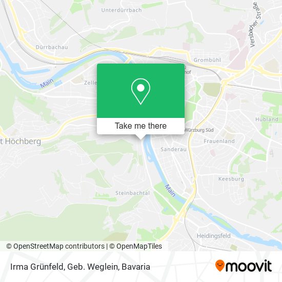 Irma Grünfeld, Geb. Weglein map