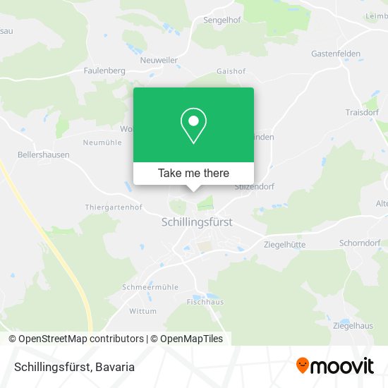 Schillingsfürst map