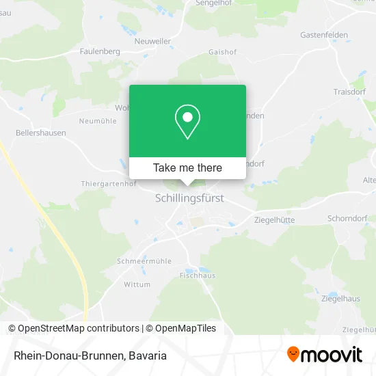 Rhein-Donau-Brunnen map