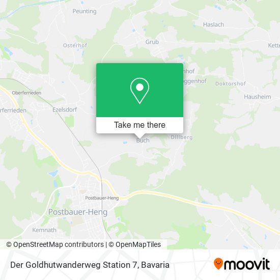 Der Goldhutwanderweg Station 7 map
