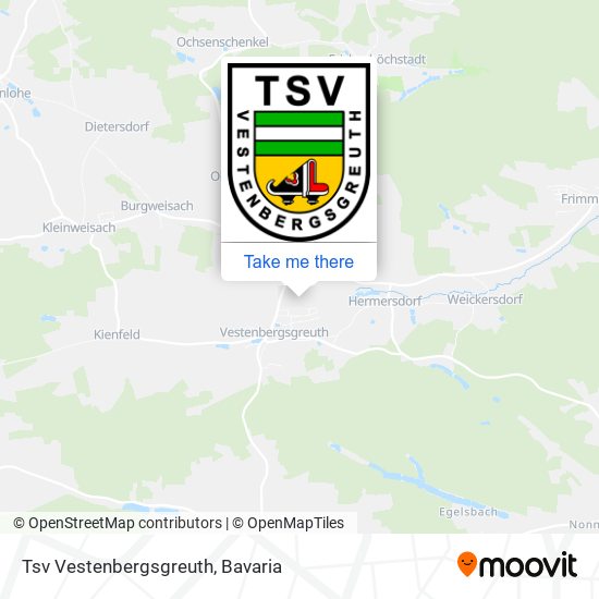 Tsv Vestenbergsgreuth map