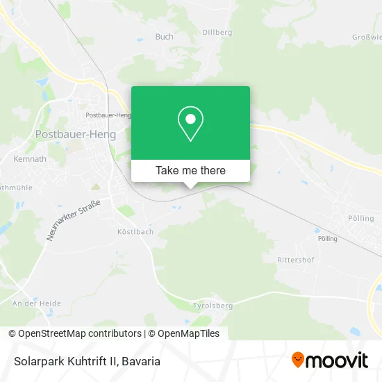 Карта Solarpark Kuhtrift II