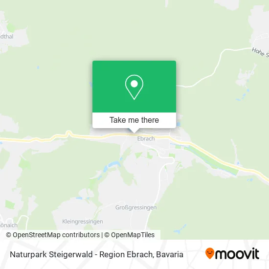 Карта Naturpark Steigerwald - Region Ebrach