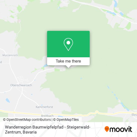 Wanderregion Baumwipfelpfad - Steigerwald-Zentrum map
