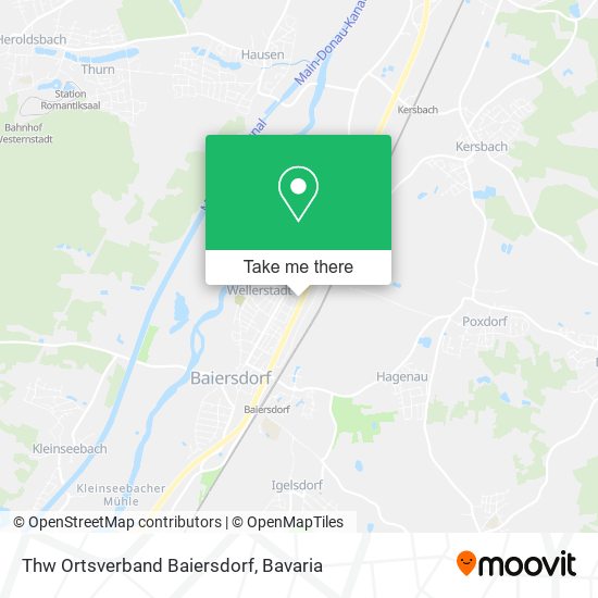 Thw Ortsverband Baiersdorf map