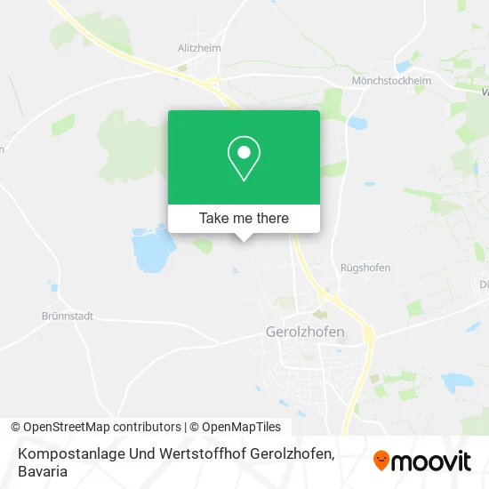Карта Kompostanlage Und Wertstoffhof Gerolzhofen