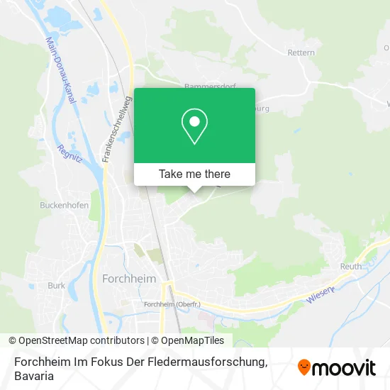 Карта Forchheim Im Fokus Der Fledermausforschung