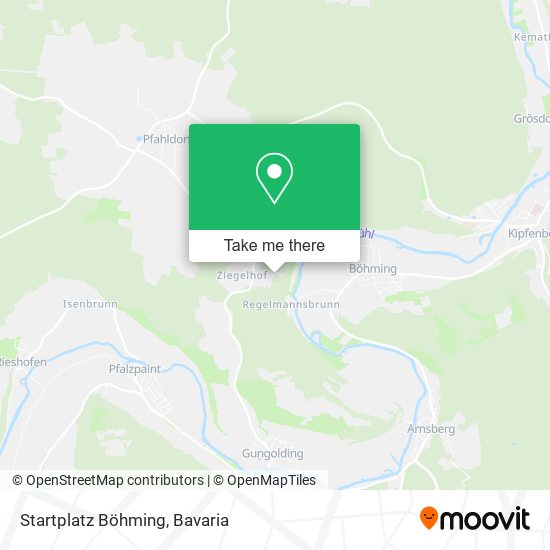 Startplatz Böhming map