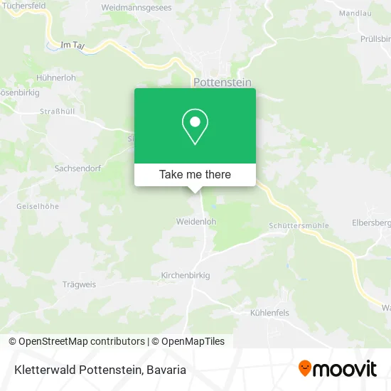Карта Kletterwald Pottenstein