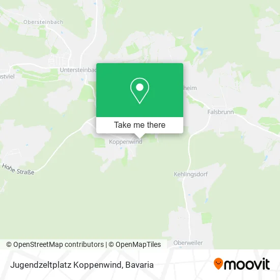 Карта Jugendzeltplatz Koppenwind