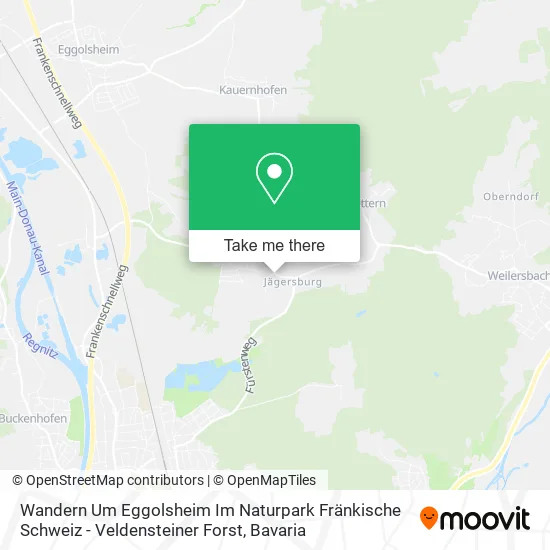 Карта Wandern Um Eggolsheim Im Naturpark Fränkische Schweiz - Veldensteiner Forst