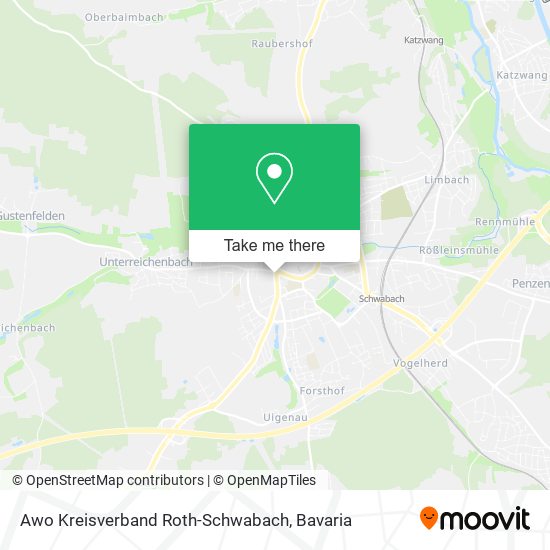 Awo Kreisverband Roth-Schwabach map