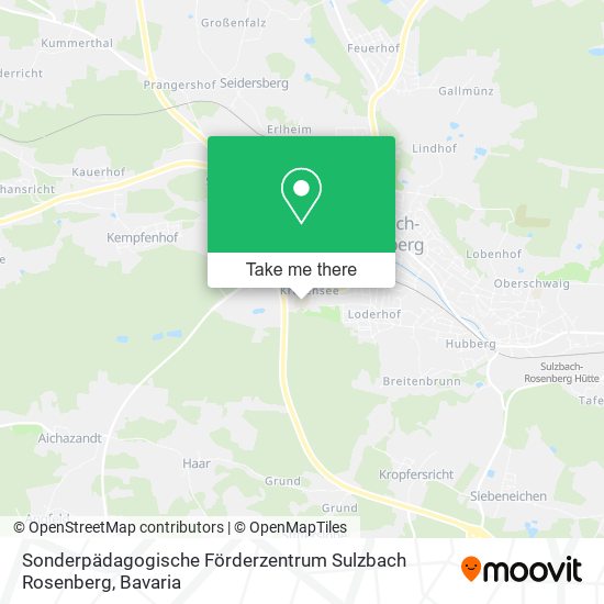 Карта Sonderpädagogische Förderzentrum Sulzbach Rosenberg