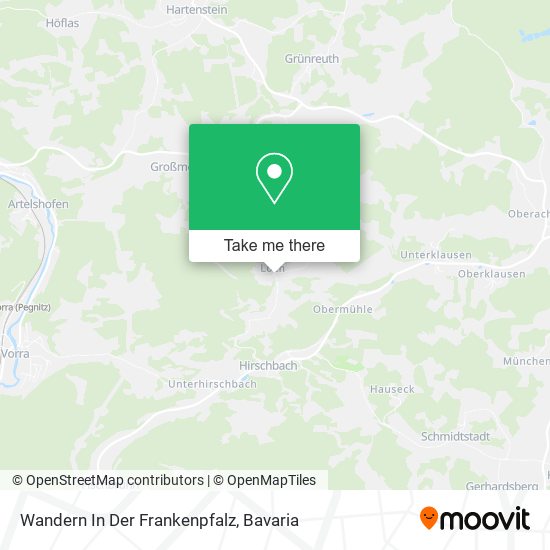 Wandern In Der Frankenpfalz map