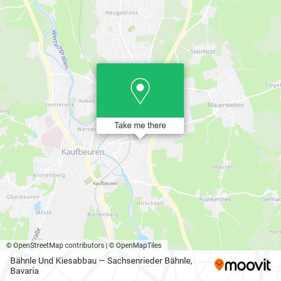 Bähnle Und Kiesabbau — Sachsenrieder Bähnle map