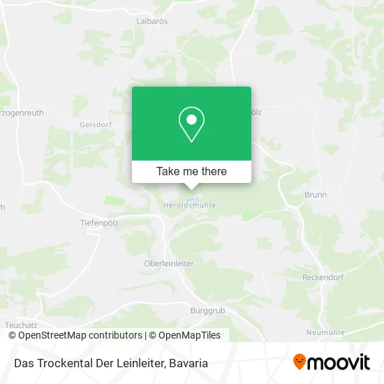 Карта Das Trockental Der Leinleiter