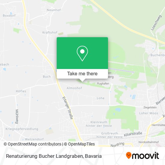 Renaturierung Bucher Landgraben map