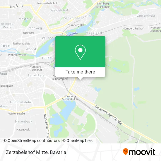 Карта Zerzabelshof Mitte