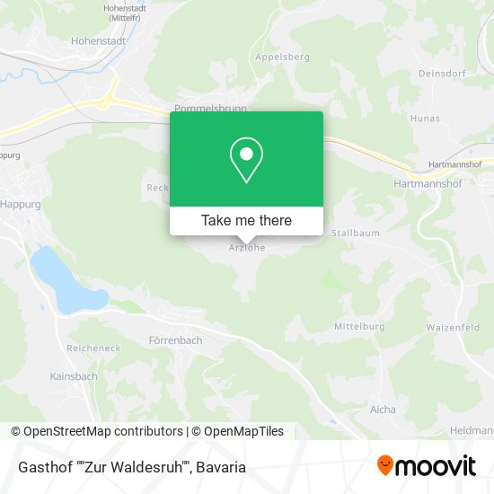 Gasthof ""Zur Waldesruh"" map