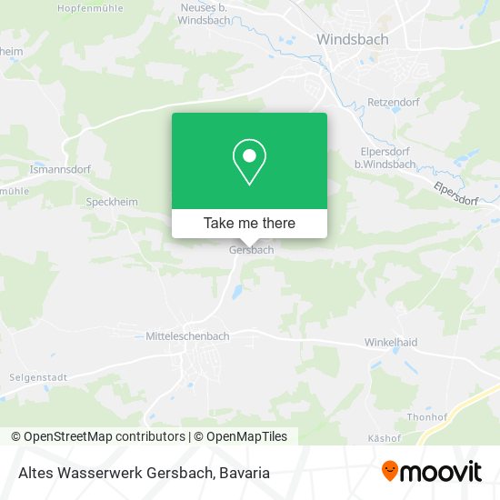 Altes Wasserwerk Gersbach map