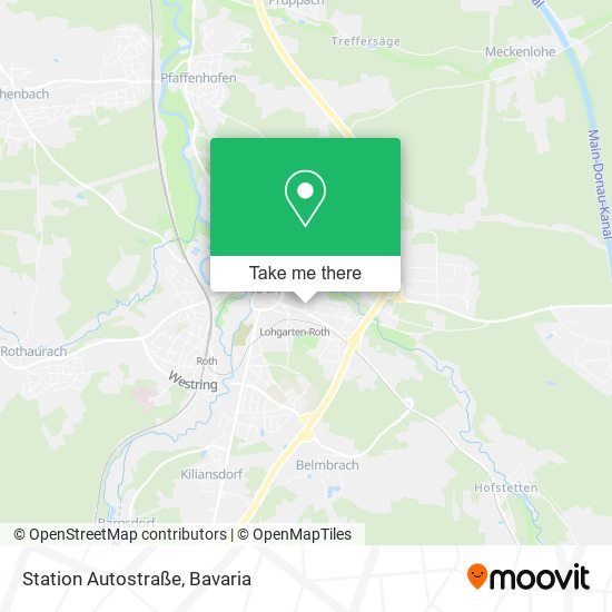 Station Autostraße map