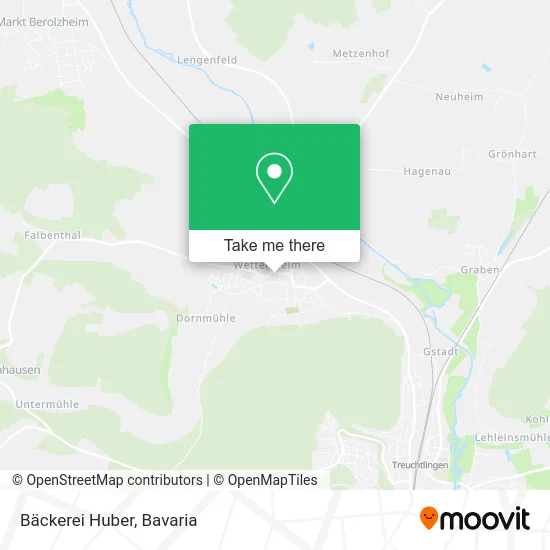 Карта Bäckerei Huber