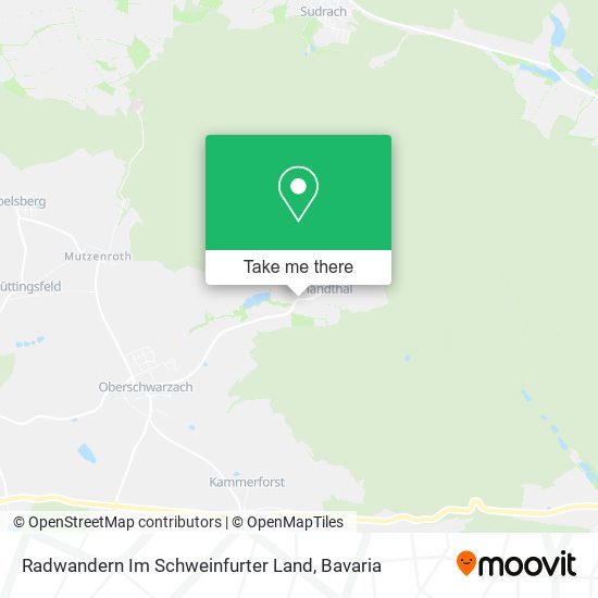 Radwandern Im Schweinfurter Land map