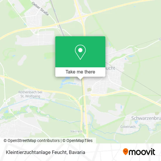 Карта Kleintierzuchtanlage Feucht