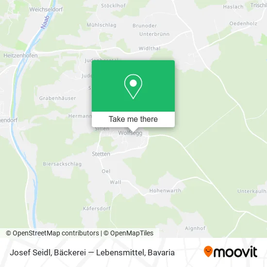 Карта Josef Seidl, Bäckerei — Lebensmittel