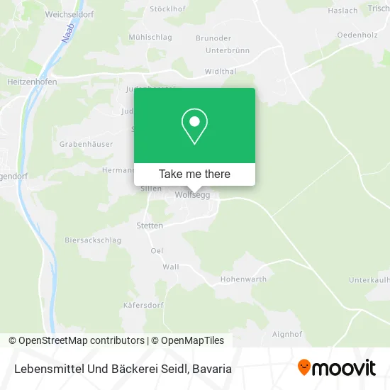 Карта Lebensmittel Und Bäckerei Seidl