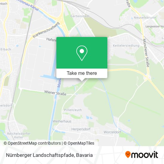 Nürnberger Landschaftspfade map
