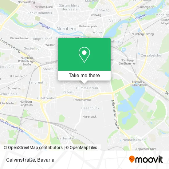 Карта Calvinstraße