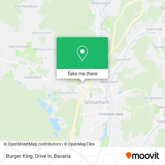Карта Burger King, Drive In